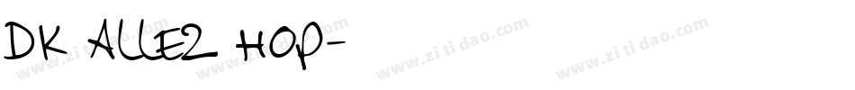 DK Allez Hop字体转换
